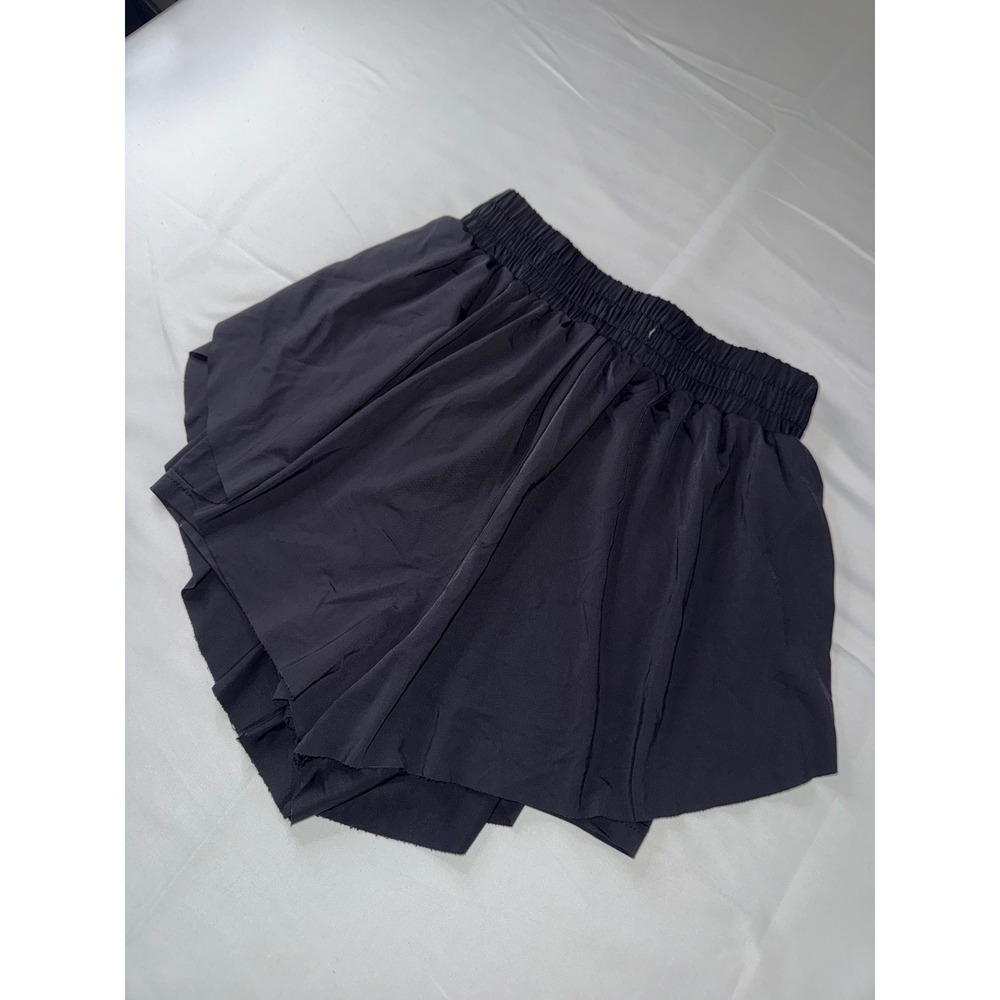 AS‎ Revival Womens Active Flowy Shorts Black Built In Liner Small